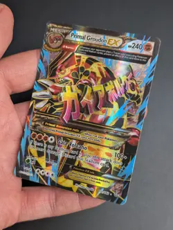 Pokemon M Primal Groudon EX 151/160 Ultra Rare Holo Mega Primal Clash - Image 3