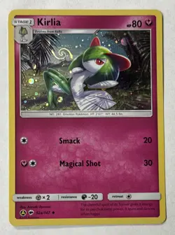Pokemon TCG Kirlia 92a/147 Burning Shadows Cosmos Holo W/ Full Galaxy Swirl - Image 1