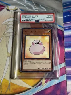 PSA 10 GEM MT 2023 Yu-Gi-Oh! JPN Promo 711C-JP004 Marshmallon 7-Eleven Collab - Image 1
