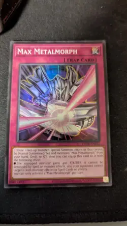 YuGiOh Max Metalmorph Super Rare OP28-EN012 NM - Image 1