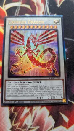 Yugioh Crimson Dragon - RA04-EN061 - Ultimate Rare Stampede - Image 1