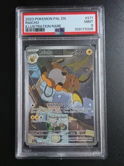 RAICHU 211/193 - PSA 9 - PALDEA EVOLVED - ILLUSTRATION RARE - POKEMON CARD - ENG - Image 1