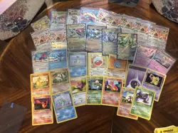 100 Pokemon Cards Lot - 2 Ultra Rares EX/GX/V - 10 Holos - 10 Reverse w/ Vintage - Image 3