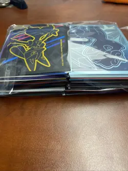Lot of 200 Assorted Pokemon ETB Card Sleeves - Mostly Sword & Shield & SV - Image 4