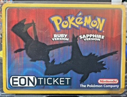 EON TICKET Pokemon E-Reader Event Card TCG GBA 3DS RARE - Image 1