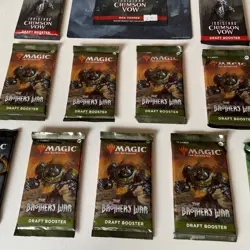 Lot Of 12 Magic The Gathering Sealed Booster Card Packs Dated 2020-2022 - Image 2