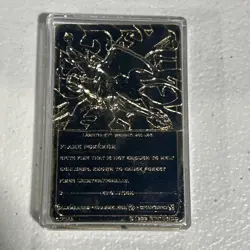 23K Gold Plated CHARIZARD Trading Card 1999 Burger King Pokemon Ball Blue COA SP - Image 5