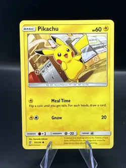 Pokemon Card Pikachu Unified Minds Common 55/236 Near Mint - Image 3