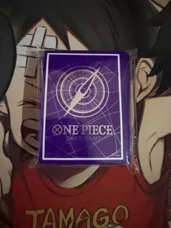 One Piece Card Game Bandai Fest Championship 2025 Silver Purple Sleeves Sealed - Image 1