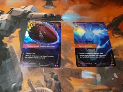 Riftbound TCG 2 Signaute Spell Cards. Super Mega Death Rocket And Stormbringer - Image 1