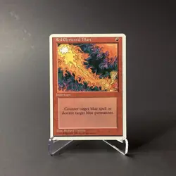 Magic: The Gathering Red Elemental Blast MTG 4th Edition Vintage 1995 MP - Image 1