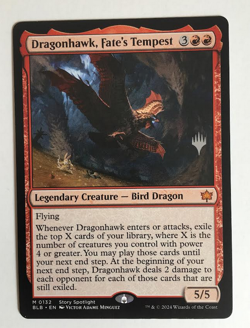 Dragonhawk, Fate's Tempest Promo Pack: Bloomburrow Regular - Image 1