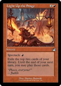 Light Up the Stage (Retro Frame) (FOIL) - Ravnica Remastered (RVR) NM MTG - Image 1