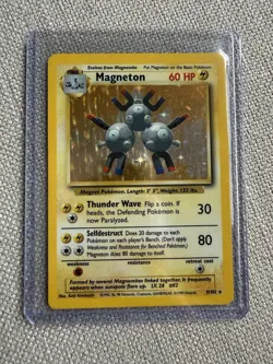 Pokemon TCG - Magneton & Hitmonchan Base Set Holo Rare 1999 Combo - Image 2