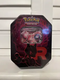 Pokemon TCG Team Rocket Tin Mewtwo Brand New Sealed - Image 1