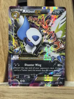 Mega M Absol EX XY63 XY Black Star Promo Pokemon Lightly Played LP+ (scratch) - Image 1