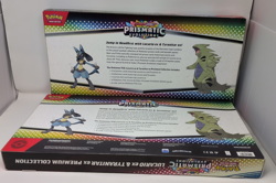 (2) Pokemon Prismatic Evolutions Lucario ex & Tyranitar ex Premium Collections - Image 4
