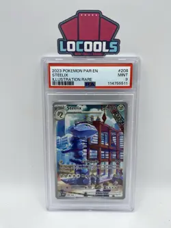 2023 POKEMON PAR EN-PARADOX RIFT ILLUSTRATION RARE #208 STEELIX PSA 9 - Image 1
