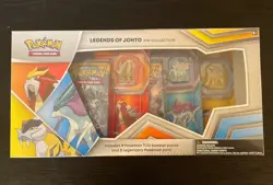 Pokemon TCG Legends of Johto Pin Collection Box - New Sealed (9 Packs, 3 Pins) - Image 1