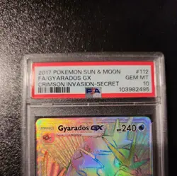 Pokemon Gyarados GX Full Art #112 (PSA10) Sun & Moon Crimson Invasion - Image 3