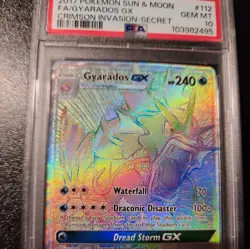 Pokemon Gyarados GX Full Art #112 (PSA10) Sun & Moon Crimson Invasion - Image 5