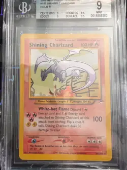 2002 Pokemon Neo Destiny Unlimited Shining Charizard #107 BGS 9 - Image 1