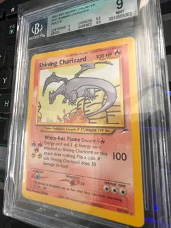 2002 Pokemon Neo Destiny Unlimited Shining Charizard #107 BGS 9 - Image 2
