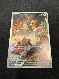 Pokemon TCG Spearow 151/132 Mega Evolutions Illustration Rare - Image 1
