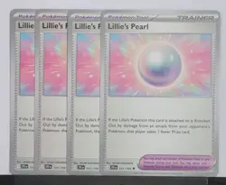 x4 Lillie's Pearl 151/159 Journey Together Pokemon TCG Playset NM/M - Image 1