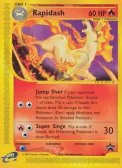 Rapidash - 51 - WoTC Promo NM, English Pokemon BW Black Star Promos - Image 1