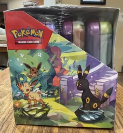 Pokemon - Scarlet & Violet Prismatic Evolutions Mini Tin Display FACTORY SEALED - Image 3