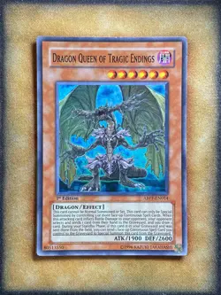 Yugioh Dragon Queen of Tragic Endings ABPF-EN014 Super Rare 1st Ed LP - Image 1
