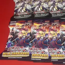 Yugioh Blister Pack Lot Of 13 Sealed! Wild Survivors & Alliance Insight #DK - Image 2