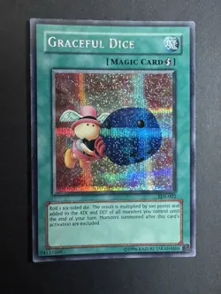 Yu-Gi-Oh! TCG Graceful Dice EDS-002 Prismatic Secret Rare LP - Image 1
