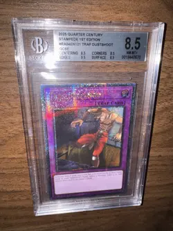 Yugioh! Trap Dustshoot RA04-EN121 1st Edition Beckett BGS 8.5 - Image 2