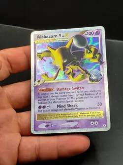 Pokemon Alakazam TCG LV.X Holo Rare Card 103/111 Rising Rivals Series - Image 5