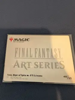 YUNA HOPE OF SPIRA 48/53 MTG FINAL FANTASY FIN ART SERIES SET MAGIC CARD - Image 2