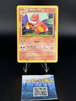 Pokemon TCG Charmeleon Card 35/130 Unlimited Base Set 2 (2000) NM Condition - Image 3