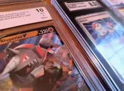 8 Blemished Graded Pokemon Cards Lot SGC BCCG & CCG Damaged Cracked Chipped Etc. - Image 5