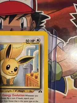 Eevee 38/75 1st Edition Pokemon Neo Discovery Card English WOTC LP Near Perfect - Image 4
