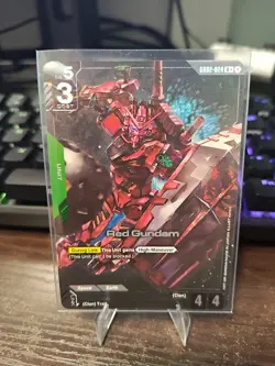 Gundam Card Game Dual Impact Unit Card Red Gundam GD02-024 R+ - Image 1
