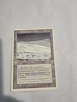 Tundra Revised Edition Dual Land Magic the Gathering Card - Image 1