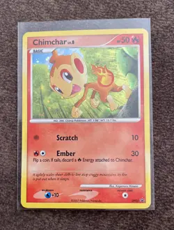 Chimchar DP02 Black Star Promo Holo Pokemon Card LP - Image 1