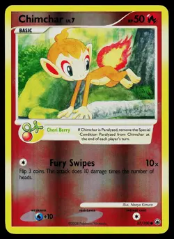 Pokemon Card - Chimchar Majestic Dawn 57/100 Reverse Holo - Image 1
