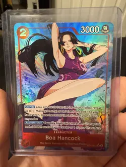 Boa Hancock OP12-014 - English Alt Art Super Rare One Piece Card - Image 1