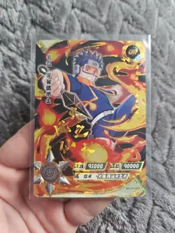 Obito NR-OR-029 Naruto Kayou Holo Gold Foil Card MINT - Image 1