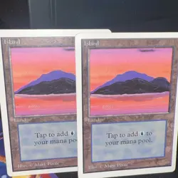 2x Island (Blue) - Unlimited - Heavy Play - MTG - Image 1