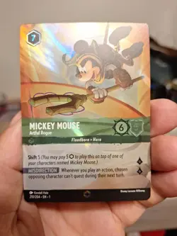 G2U Disney Lorcana Mickey Mouse Artful Rogue Enchanted 210204 - Image 2