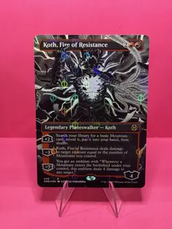 Koth, Fire of Resistance (Borderless) (Step-and-Compleat Foil) Phyrexia: All... - Image 1