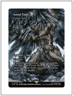 1x Primeval Titan - Astral Titan, Final Fantasy, Magic MTG NM - Image 1